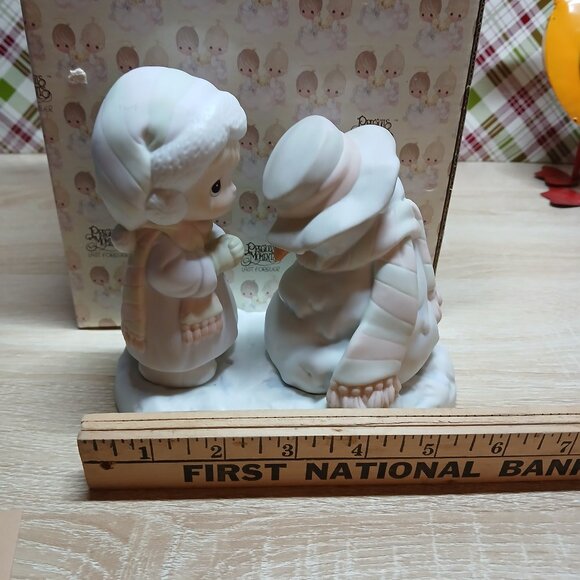 NWT Precious Moments We're Going to Miss You Christmas Holiday Ceramic Figurine - Picture 4 of 16